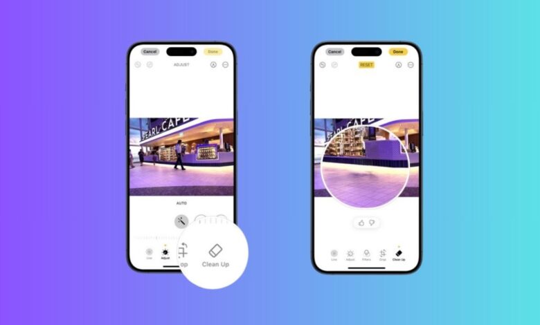 ميزة Clean Up في iOS 18.1: ثورة في تحرير الصور باستخدام الذكاء الاصطناعي - chubbak شباك